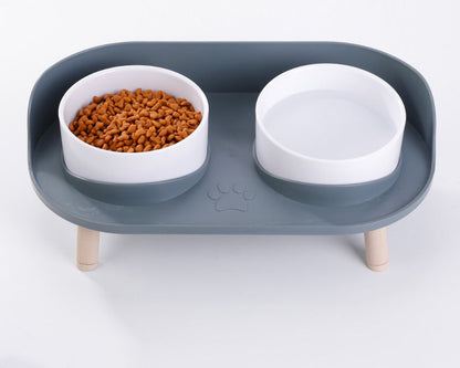 Gamelle double surélevée pour animaux – Repas confortable et sain pour chats et chiens