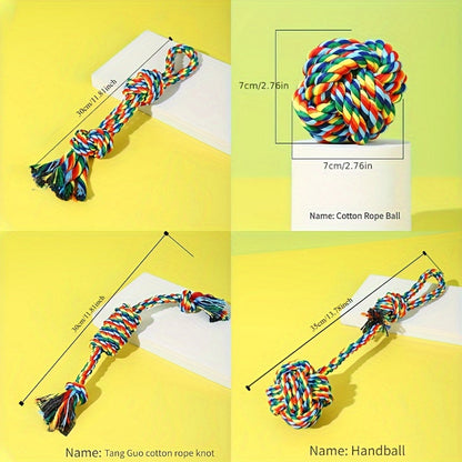 Set de 4 jouets pour chien – Idéal pour mâcher, mordiller et jouer