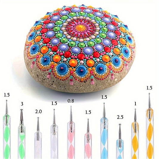 Set d’outils de pointillage Mandala – Pour peintures créatives et art sur pierre