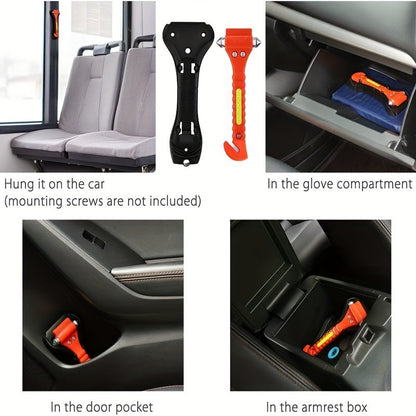 Marteau de sécurité avec coupe-ceinture – Outil de survie essentiel pour la voiture