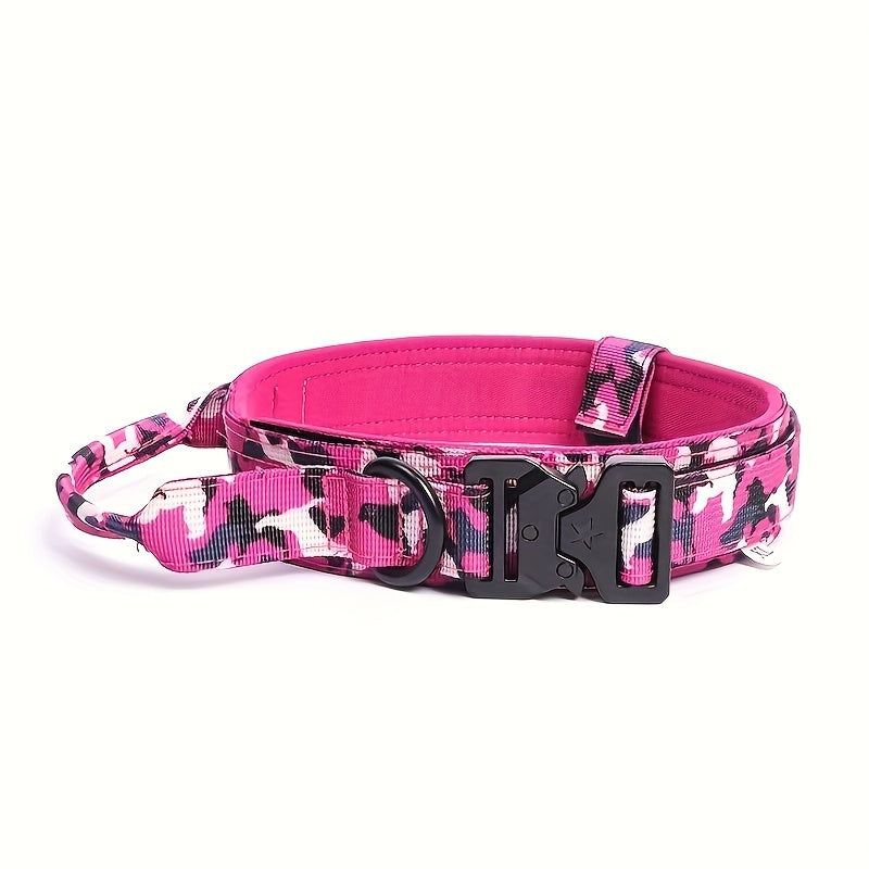 Collier tactique militaire pour chien – Réglable et durable pour chiens moyens et grands