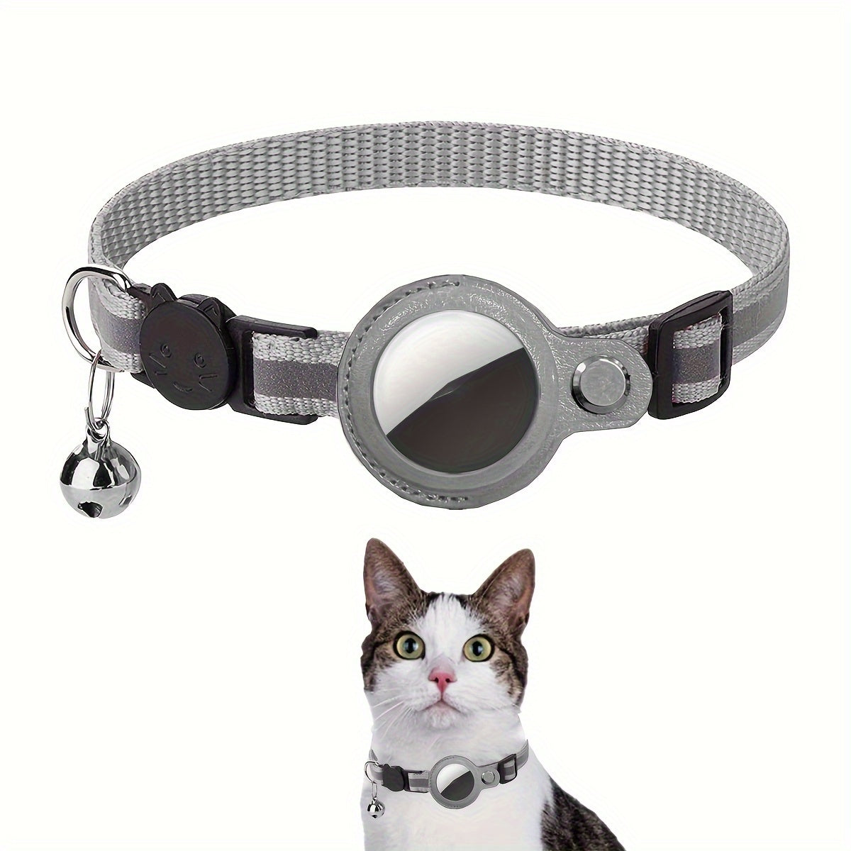 Collier pour chat réfléchissant – Boucle de sécurité et clochette pour une visibilité accrue
