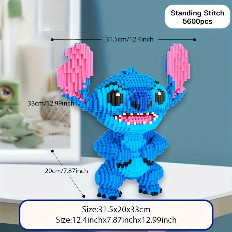 Puzzle de construction 3D Stitch – Modèle coloré et détaillé pour constructeurs créatifs