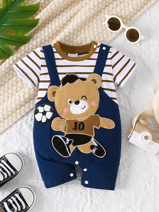 Body Adorable avec Motif Ours pour Bébés – Parfait pour les Aventures Sportives