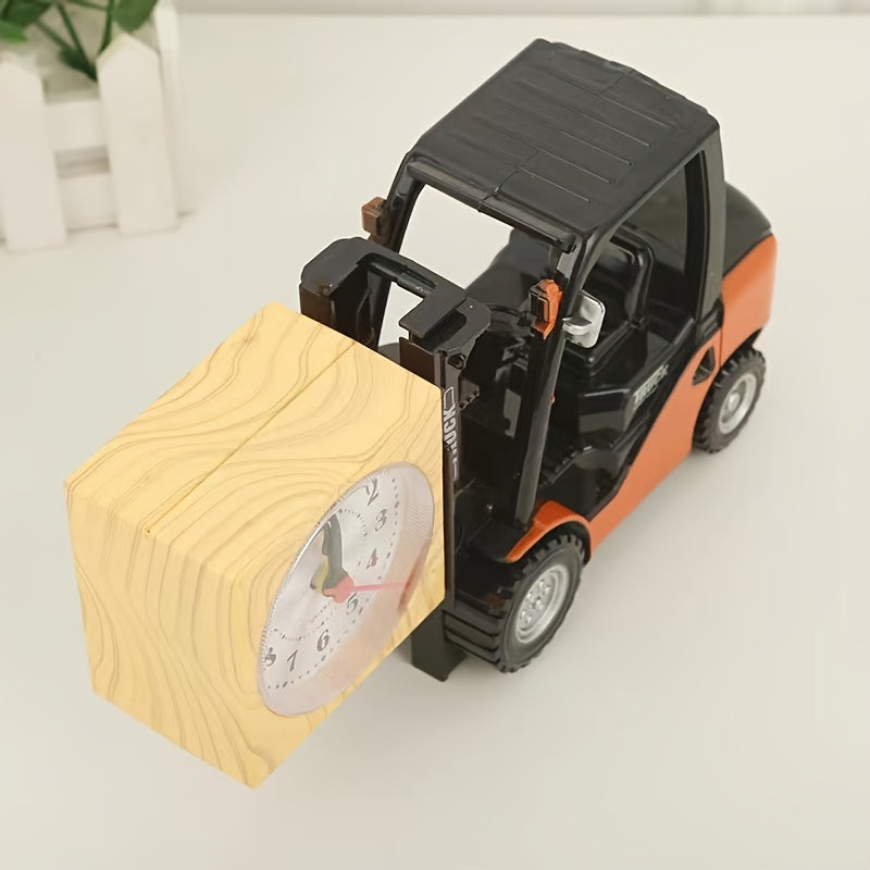 Réveil rétro en forme de chariot élévateur – Design unique et créatif pour étudiants et décoration de chambre