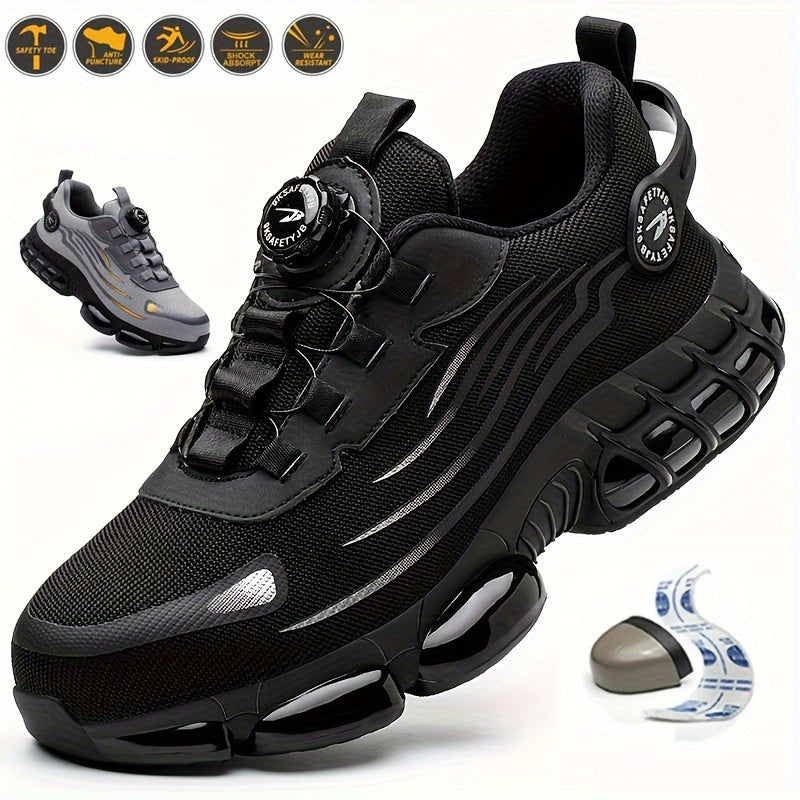 Chaussures de Sécurité pour Hommes - Respirantes et Antidérapantes avec Boucle Rotative