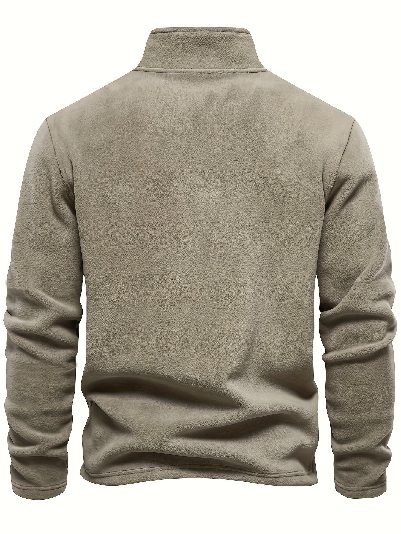 Pull-Over Demi-Zip Doublé en Polaire - Confortable et Chaud pour les Jours Froids