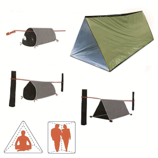 Tente de survie d’urgence – Abri imperméable pour 2 personnes