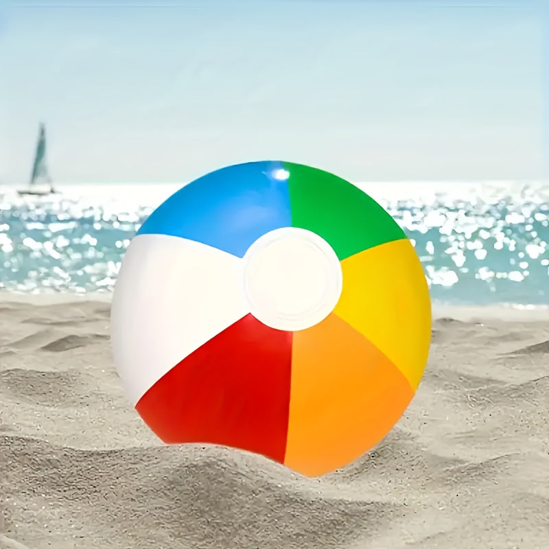 Balle de plage gonflable – Colorée et amusante pour fêtes d’été et plaisirs aquatiques