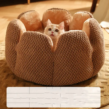 Cocoon Floral - Panier Douillet et Moelleux pour Votre Chat