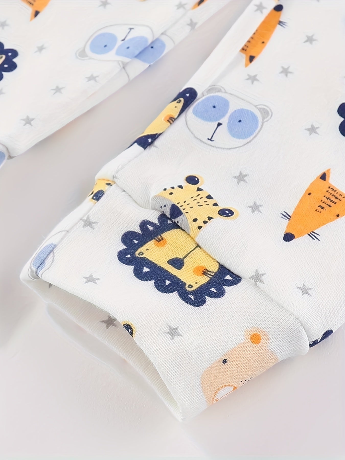 Ensemble de 3 Pantalons Bébé avec Motifs Animaux Adorables
