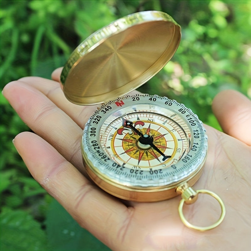 Boussole de Survie en Cuivre – Étanche et Phosphorescente pour Aventures Nocturnes