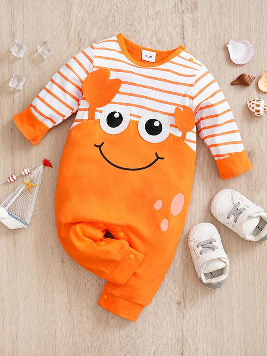 Body Adorable Crabe pour Bébés – Parfait pour les Aventures au Printemps et en Automne