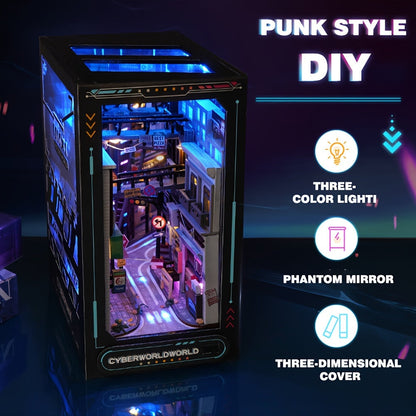 Kit DIY Cabane Cyberpunk – Modèle 3D pour décoration intérieure avec éclairage