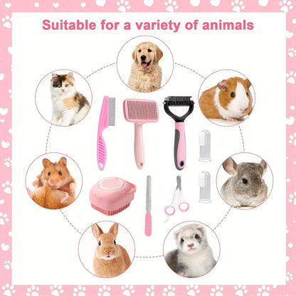 Set de toilettage pour chien 8 pièces – Pour un pelage sain et éclatant de votre animal