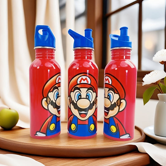 Gourde Super Mario – Bouteille en inox avec bouchon pour enfants