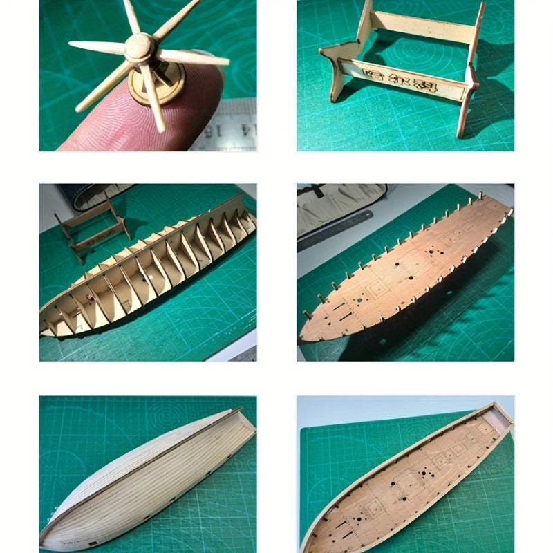 Modèle classique de voilier en bois – Puzzle 3D détaillé pour passionnés de bateaux