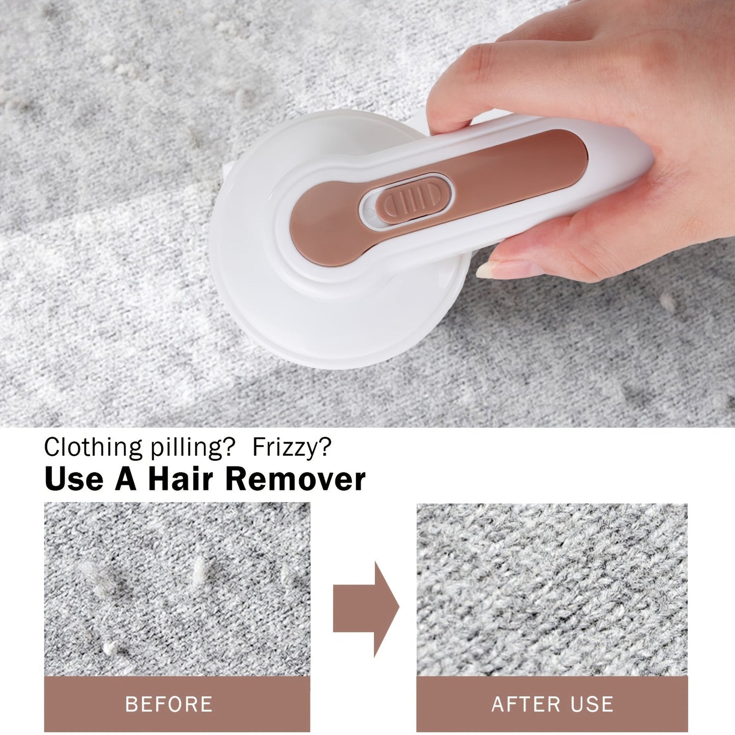 Rouleau Anti-Peluches Rechargeable - Élimination Efficace des Peluches pour Vêtements et Meubles