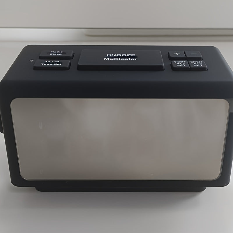 Réveil miroir RGB avec affichage LED et fonction radio – Réveil tendance pour votre chambre
