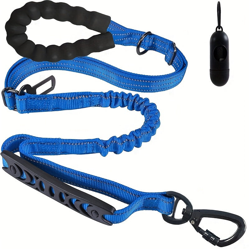 Laisse bungee réglable pour chien – Amortissante et réfléchissante pour grands chiens