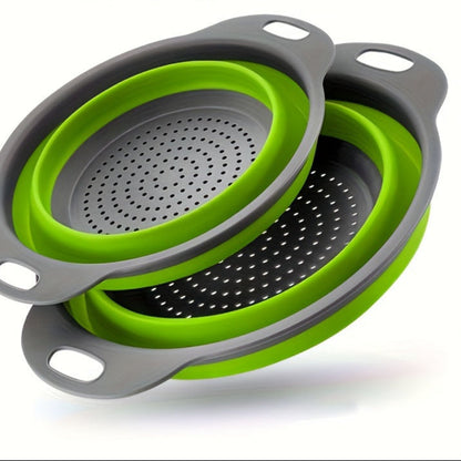 Set de Passoires en Silicone Pliables – Parfaites pour Pâtes, Légumes et Fruits
