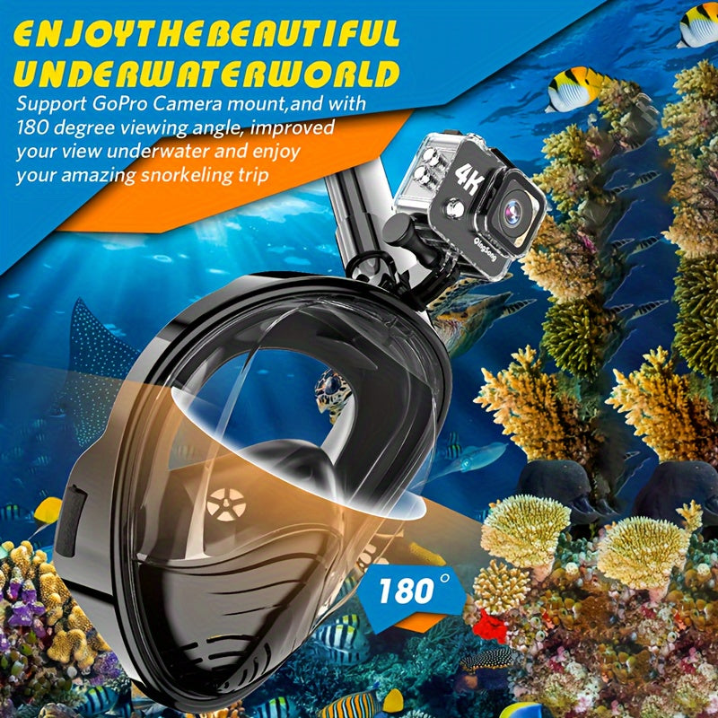 Mintégral – Vision panoramique à 180° et support caméra pour une expérience sous-marine parfaiteasque de snorkeling
