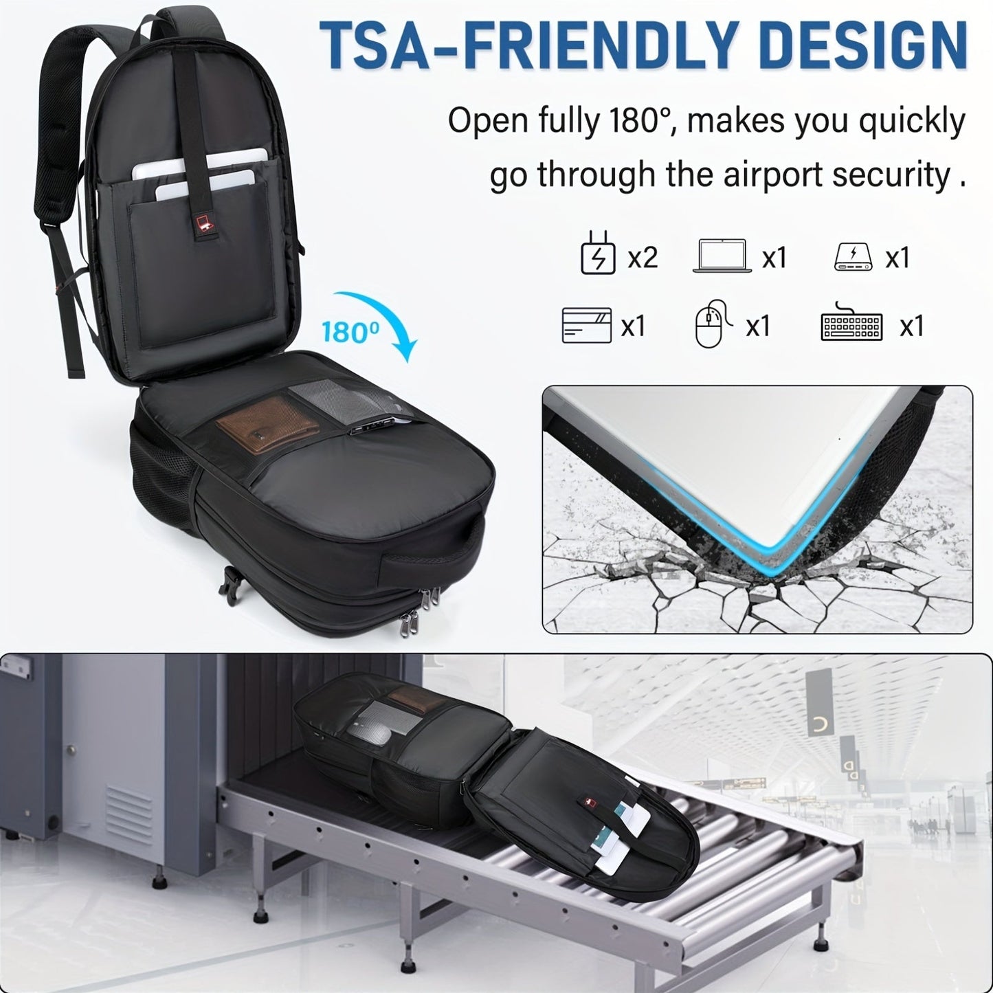 Sac à dos multifonction - Spacieux, pratique et idéal pour le travail ou les voyages