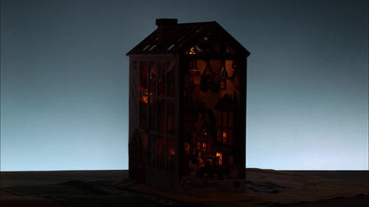Maison miniature de Noël DIY – Kit de puzzle 3D pour décoration festive