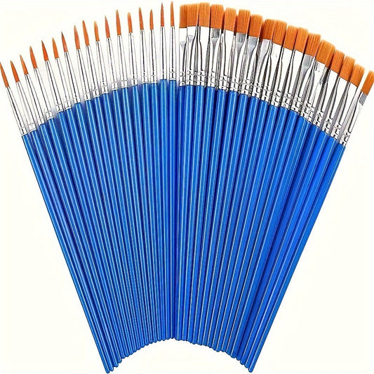 Set de Pinceaux Professionnels – Adapté à la Peinture à l’Huile, l’Acrylique et l’Aquarelle
