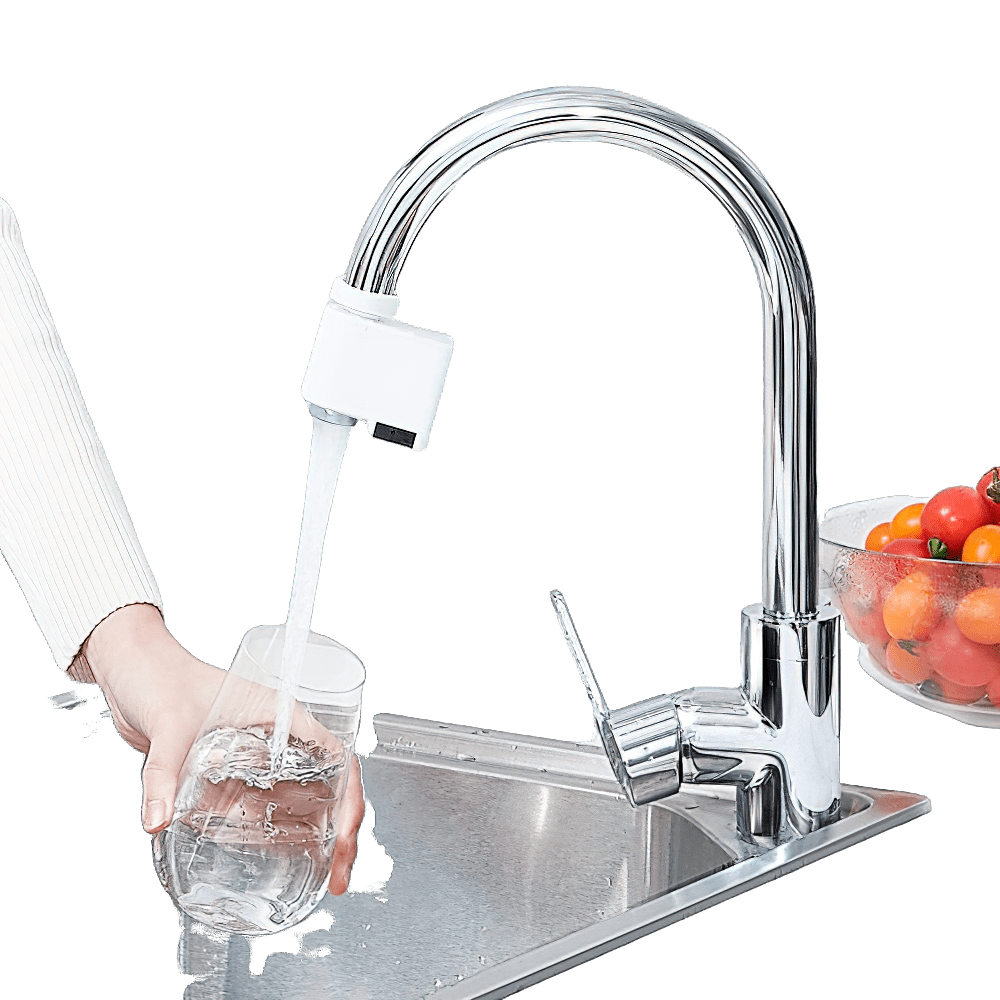 Distributeur d’eau intelligent - Adaptateur automatique de robinet pour une utilisation sans contact