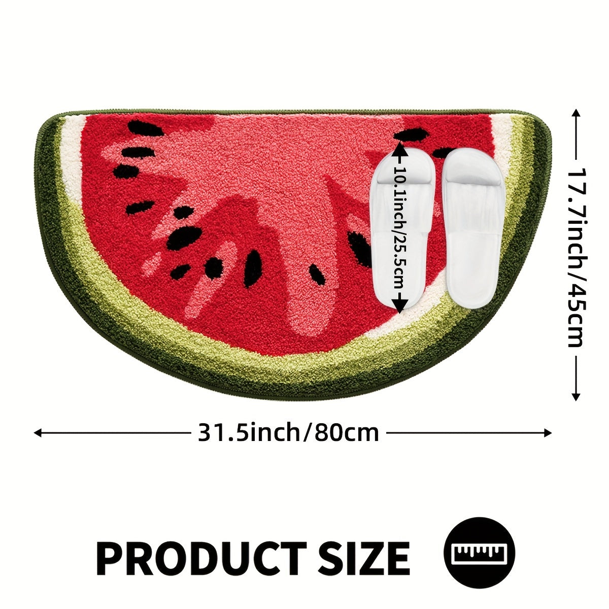 Tapis de Salle de Bain Inspiré des Fruits – Doux et Absorbant