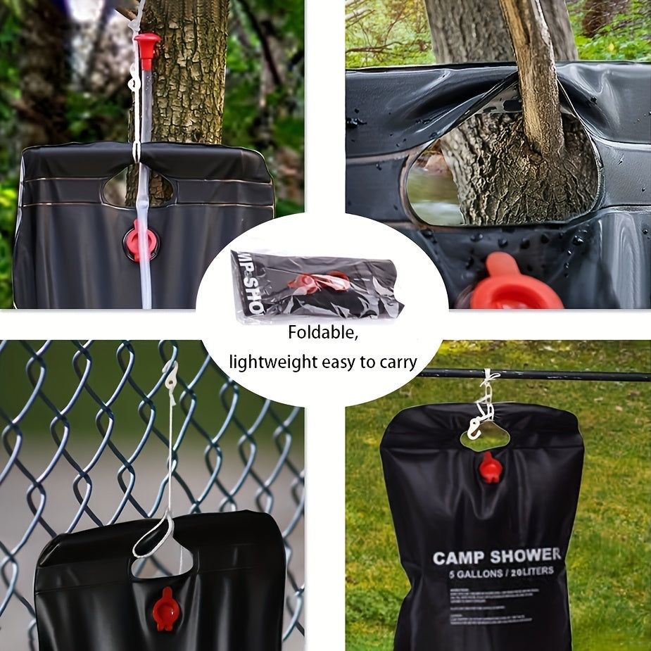 Douche de camping portable – 20L avec tuyau amovible et pommeau réglable