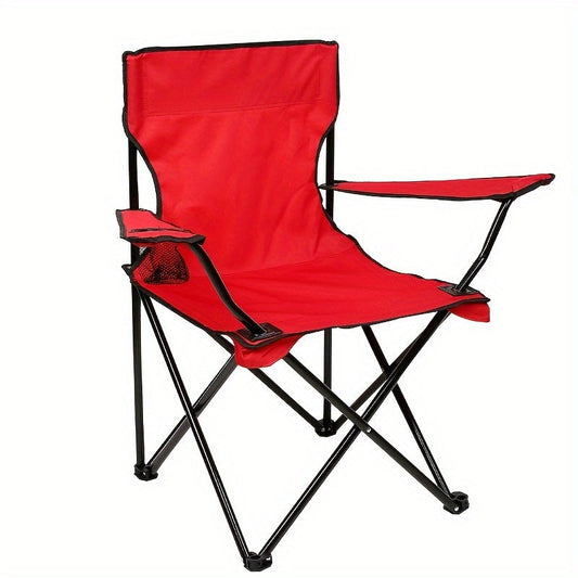 Chaise de camping pliante avec poche latérale - Cadre en acier durable pour activités en plein air
