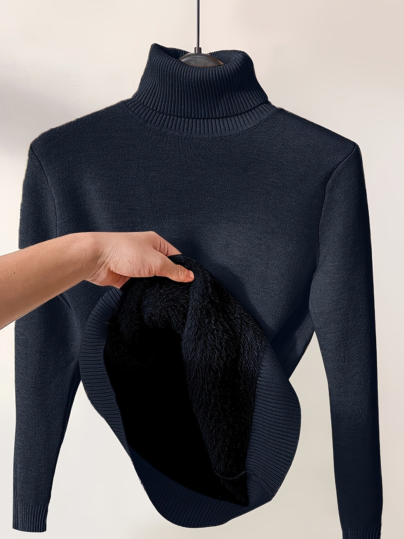 Pull Col Roulé Thermique - Confortable et Chaud pour les Jours Froids