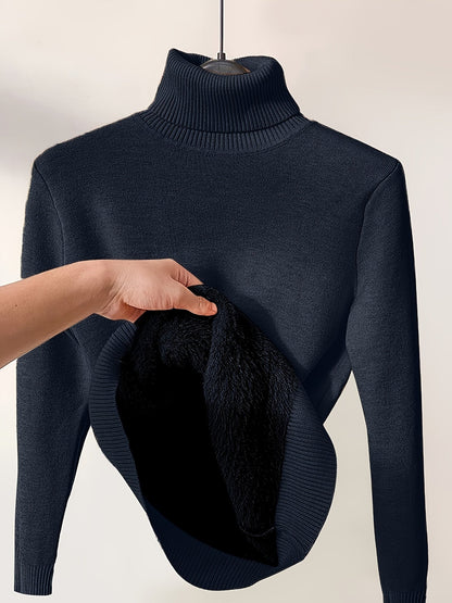 Pull Col Roulé Thermique - Confortable et Chaud pour les Jours Froids