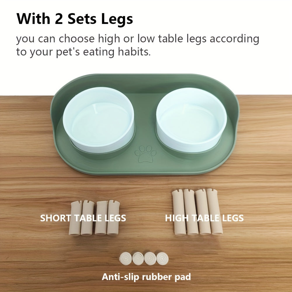 Gamelle double surélevée pour animaux – Repas confortable et sain pour chats et chiens