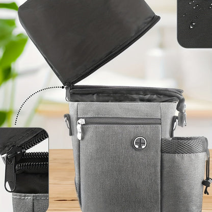 Sacoche à friandises pour chien avec porte-bouteille d’eau – Sac réglable pour entraînement et activités extérieures