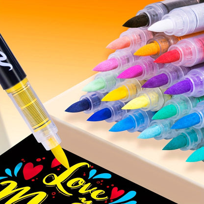 Set de 72 Marqueurs de Peinture Acrylique – Parfait pour la Peinture Créative sur Divers Supports