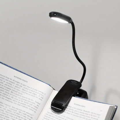 Lampe à pince flexible – Lampe de lecture portable avec col réglable pour la maison ou les voyages