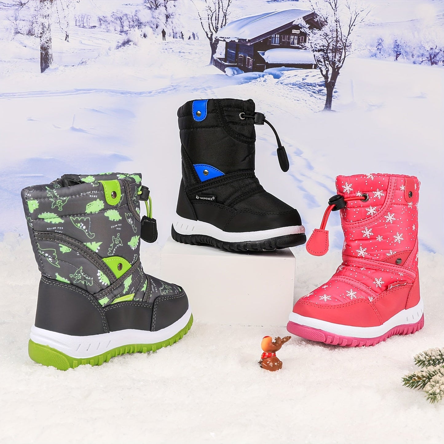 Bottes d'Hiver Joyeuses pour Enfants – Chaleur et Amusement dans la Neige