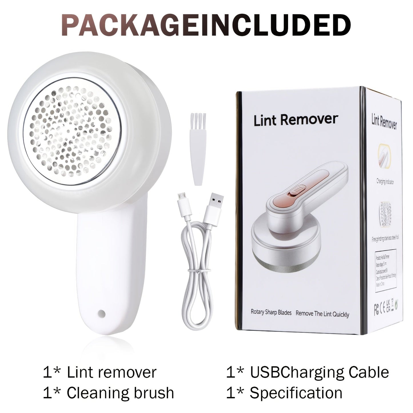 Rouleau Anti-Peluches Rechargeable - Élimination Efficace des Peluches pour Vêtements et Meubles