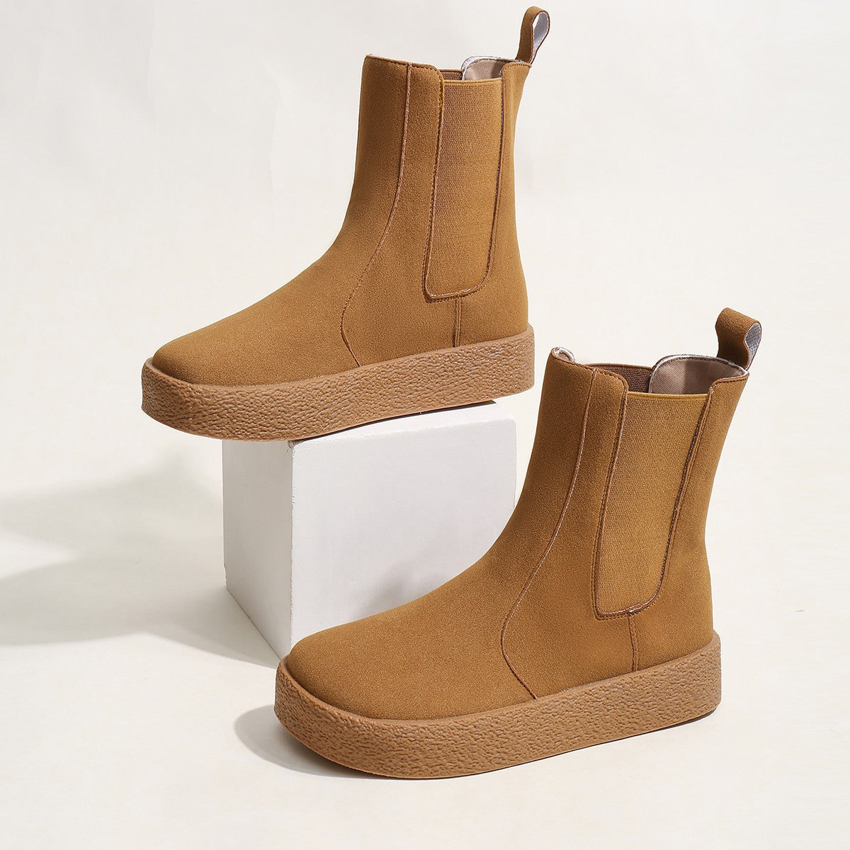 Bottines Chelsea confortables pour femmes - Bottines chaudes et élégantes