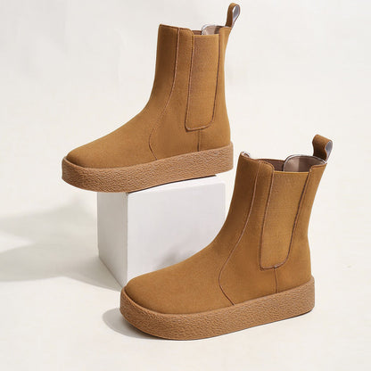 Bottines Chelsea confortables pour femmes - Bottines chaudes et élégantes