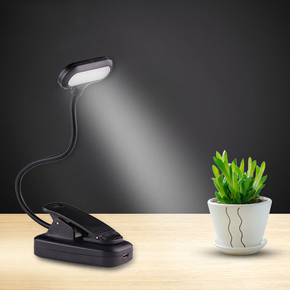 Lampe à pince flexible – Lampe de lecture portable avec col réglable pour la maison ou les voyages