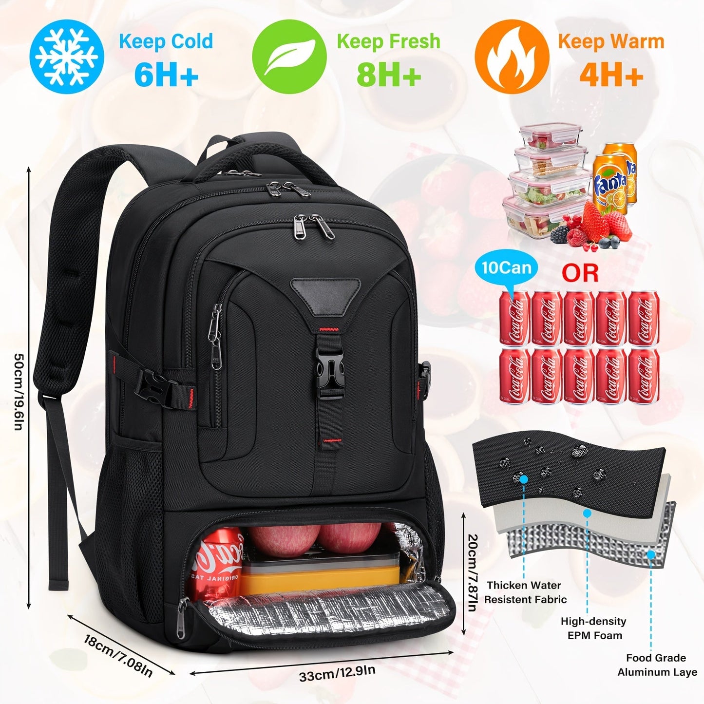 Sac à dos multifonction - Spacieux, pratique et idéal pour le travail ou les voyages