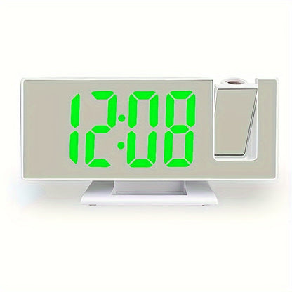 Réveil miroir digital avec projection – Grand écran LED et fonction alarme multifonction