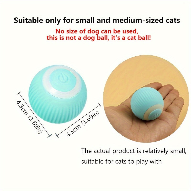 Balle interactive intelligente pour chat – Jouet roulant automatique pour un plaisir interactif