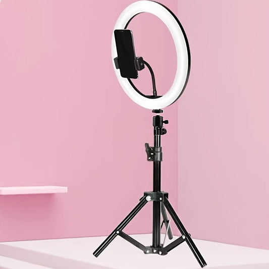 Anneau Lumineux Beauté 10 pouces avec Trépied de 55 cm – Parfait pour Photographie, Vidéographie et Maquillage