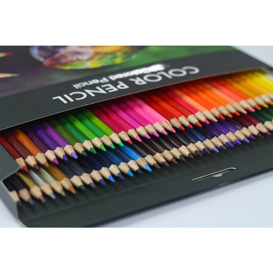 Set de 48 Crayons de Couleur – Qualité Professionnelle pour Projets de Dessin et Peinture