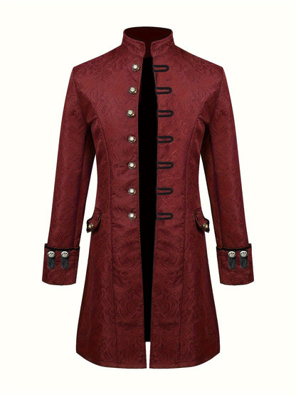Veste Jacquard Médiévale Henri - Tenue Élégante et Stylée pour Occasions Festives